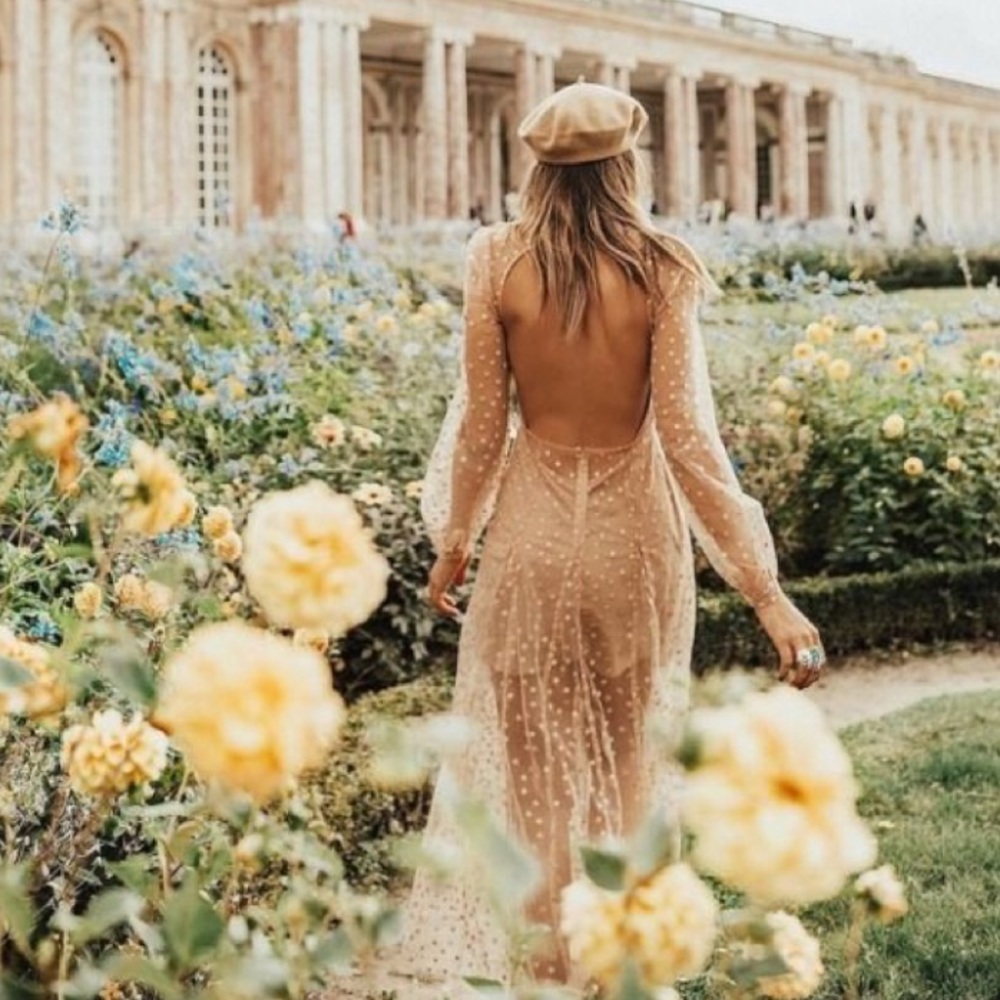 For Love and Lemons All That Glitters Maxi Dress.